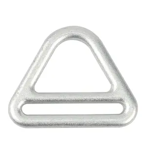 Jensan OEM высокопрочная металлическая пряжка 18KN стальная треугольная D-кольцо Цинковое белое/желтое/черное/Цинковое цветное 1-2 шт. 1000 шт.