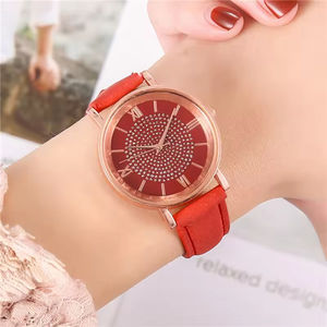 Montre à quartz de haute qualité pour femmes à la mode strass montre en or rose modèle de vente directe - Product Image 3