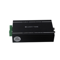 Bloc Euro 2 canaux 100V et adaptateur de ligne audio pour système de sonorisation, système de haut-parleurs 100V, système audio, etc.