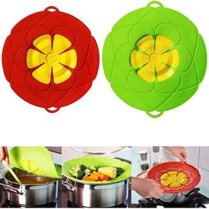Couvre-aliments en silicone compatible lave-vaisselle et micro-ondes avec anti-débordement, couvercle de cuisine polyvalent pour la maison - Product Image 1