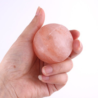 Boule de massage au sel de l'Himalaya-Outil de spa de désintoxication minérale naturelle pour thérapie chaude/froide