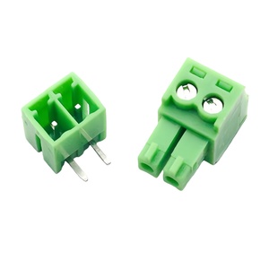 3.81 mét Pitch Đồng Nylon nhà ở Nam Nữ pluggable 2 <span class=keywords><strong>Pin</strong></span> right angle dọc khối thiết bị đầu cuối kết nối - Product Image 2