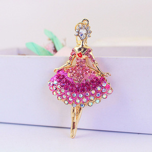 Dễ Thương Đầy Màu Sắc Nhảy Múa Thiên Thần Kim Loại Mặt Dây Chuyền Thiết Kế Charms Móc Chìa Khóa Của Phụ Nữ Túi Phụ Kiện Hợp Kim Đồ Trang Sức Vỏ Chính Đá - Product Image 4