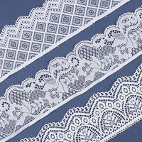 Offre Spéciale 5Cm Stretch Spandex Nylon Fleur Élastique Dentelle Garniture pour Lingerie