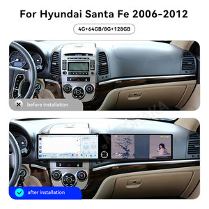 MOOKAKA Pantalla Dual de 12.3 Pulgadas con Android 15 para <span class=keywords><strong>Hyundai</strong></span> <span class=keywords><strong>Santa</strong></span> <span class=keywords><strong>Fe</strong></span> <span class=keywords><strong>2006</strong></span>-2012, Estéreo para Auto, Multimedia, GPS, Pantalla Dividida, USB, RGB, CarPlay, Unidad Principal - Product Image 2