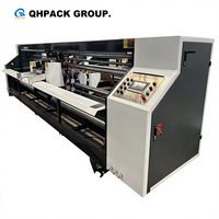 Machine de fabrication de boîtes en carton ondulé manuelle QHPAC Khigh Speed 4500type à double couture