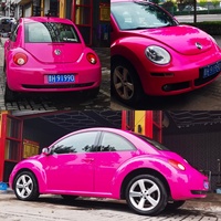 Envoltura de coche de princesa Rosa clásica vinilo pegatinas de cuerpo de Metal puro película TPU PVC posición de ventana para vehículo envoltura de coche