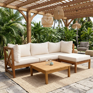 Ensemble de canapé-lit Chesterfield moderne et traditionnel en bois, pour appartement, villa, hôtel, salon extérieur, meubles pliables modulaires - Product Image 4