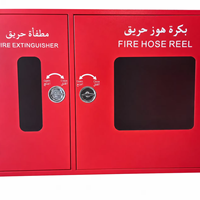 Armoire murale en acier inoxydable pour extincteur et enrouleur de tuyau d'incendie, durable, HongAn V7, couleur/taille personnalisable, facile à installer
