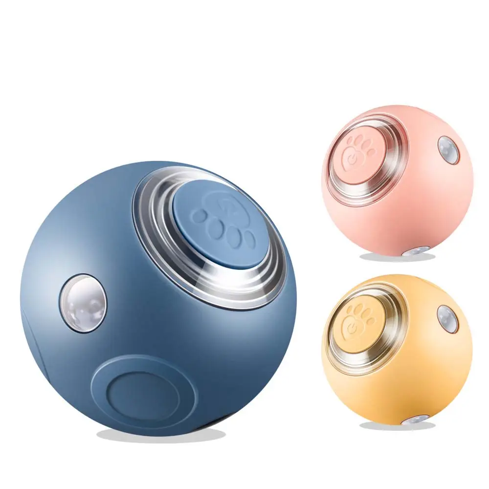 2024 New USB Rechargeable Pet Interactive & Movement Toys Automatic Luminous Rolling Ball Toys for Puppy Cat Toy