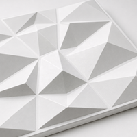 Panneau mural 3D WYRAX en PVC gris foncé imperméable à texture pyramidale pour décoration murale moderne