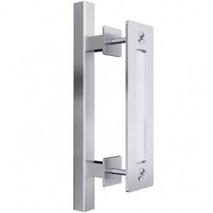 WEKIS Manija Moderna de 12 Pulgadas en Forma de H para Puerta Corredera de Granero, de Acero Inoxidable con Acabado Satinado, Antioxidante, Juego de Tiradores Empotrados, Garantía de 5 Años, Control Remoto - Product Image 2