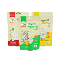Sacs en plastique refermables à fermeture éclair, résistants à l'humidité, thermoscellables, pour le stockage des aliments, emballages Doypack, pochettes personnalisables en taille et logo