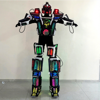 Guangzhou Plaisir CE Multi Couleur Réglable Dynamique LED Éclairage Robot Costume Discothèque Atmosphère Accessoires