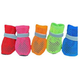 Dog Mesh Shoes For Small Breeds Breathable Slip Resistant Polyester Pet Shoe Socks - Product Image 1