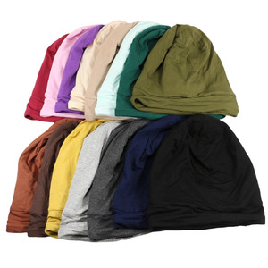 HZM-18250 <span class=keywords><strong>Bonnet</strong></span> souple réglable pour femme, couvre-cheveux de nuit, <span class=keywords><strong>bonnet</strong></span> hijab, <span class=keywords><strong>sous</strong></span>-écharpe, doublure <span class=keywords><strong>en</strong></span> satin de <span class=keywords><strong>soie</strong></span> - Product Image 5