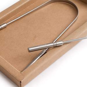 เครื่องขูด<span class=keywords><strong>ลิ้น</strong></span>สแตนเลสสำหรับมืออาชีพเครื่องทำความสะอาดลิ้นที่มีประสิทธิภาพลดกลิ่นปาก - Product Image 3