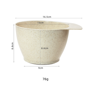 Tazón para Coloración del Cabello de Paja de Trigo, de Alta Gama para Salón de Belleza, Duradero y Reutilizable para Peluquería, Tinte, Permanente y Tratamiento con Aceite - Product Image 4