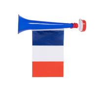Corne de supporter pliable et portable en laiton, personnalisable avec drapeaux nationaux (USA, Canada, Mexique) pour le match de football 2026 – Vente flash