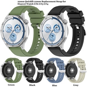 <span class=keywords><strong>Bracelet</strong></span> de <span class=keywords><strong>montre</strong></span> en silicone souple universel de style officiel 22 mm à ajustement rapide pour Huawei Watch GT6 GT5 GT4 <span class=keywords><strong>Amazfit</strong></span> <span class=keywords><strong>GTR</strong></span> 4 Sport - Product Image 2