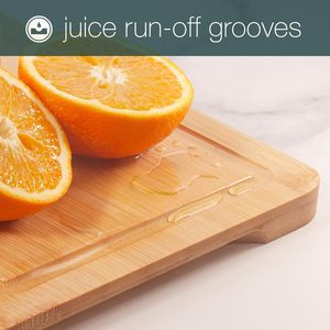 Ensemble de planches à découper modernes en bambou/bois épais personnalisables, avec logo gravé au laser, compatibles lave-vaisselle, ustensiles de cuisine pour la découpe et le service de la viande - Product Image 5