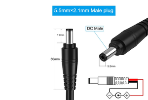 Carrete de cable de CC <span class=keywords><strong>pequeño</strong></span> 5,5x2,1, carrete de cable de extensión retráctil de retorno de resorte de rebobinado automático para cargador de coche, extensión de cable de batería - Product Image 3