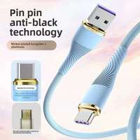 Câble USB Type-C à charge ultra-rapide pour téléphone portable, directement de l'usine, pour Vivo, voiture, salon, imprimante, avec gaine en nylon