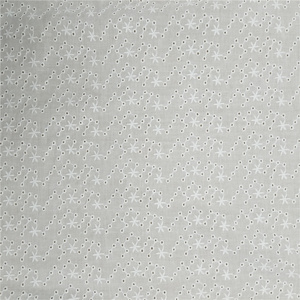 Tissu de broderie en coton de qualité supérieure de haute qualité Petit design floral et étoile All-Over Petit design floral et étoile All-Over - Product Image 1