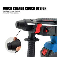 AEHD02 perceuse à marteau rotatif sans fil de haute qualité, perceuse à marteau électrique Rechargeable sans balais
