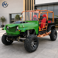 Buggy tout-terrain 350CC à essence avec pare-brise orange pour les loisirs en plein air
