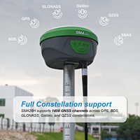Receptor GPS GNSS RTK SMA28H Laser Rover 4G/WiFi/NFC con PPP, IMU, Cámaras Duales, Colector de Datos AR y Software UHF 15KM