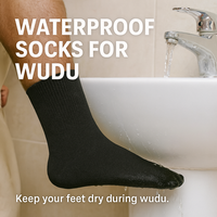 Chaussettes imperméables WUDU pour musulmans, respirantes et imperméables pour l'ablution