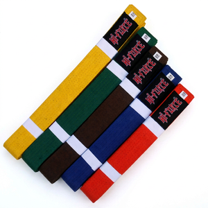 เข็มขัดศิลปะการต่อสู้คาราเต้เทควันโด้สายรัดสีดำต้นแบบยูโด - Product Image 1
