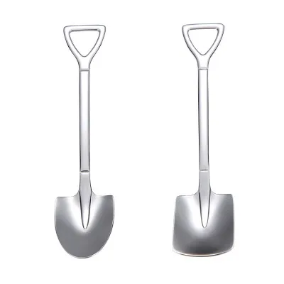 Hot Sell Spade Shape 304 Stainless Steel Desert Stirring Spoon