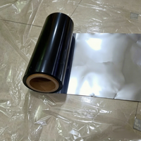 Gaine flexible en aluminium noir laminé PET, épaisseur 0,012-0,1 mm, largeur 20-1520 mm, matériau d'isolation imperméable pour câbles
