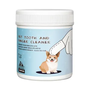 OEM/ODM Pet Teeth Cleaning Finger Covers, Clean Teeth Wipes Universal Finger Covers for Cats and Dogs