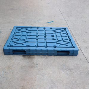 LIKU 1500*1200 <strong>Plastic</strong> Pallet Blow <strong>Molding</strong> 4-Way Double Face Stackable and Cheap Wholesale for Storage - Product Image 5