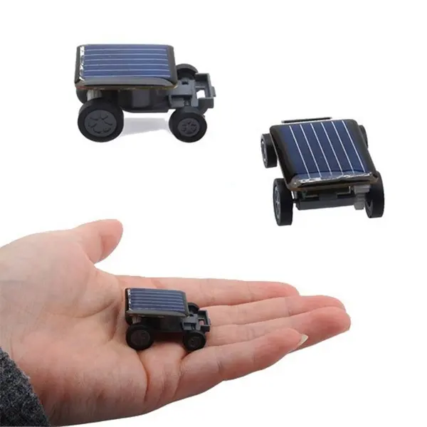 Carro de brinquedo com energia solar, mini carrinho de brinquedo com energia solar, mais pequena, brinquedo educacional para desenvolvimento, brinquedo