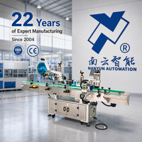 Machine d'étiquetage automatique NY-835 pour bocaux (haut et côtés), machine à étiquettes pour canettes, bouteilles en verre et PET avec intégration de codeur de date