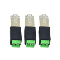 Adaptador de Conector RJ45 a RS485, Conector RJ45 a Terminal de 2 Pines con Tornillo, Cabeza de Cristal a Terminal de Tornillo, Venta al Por Mayor de Fábrica