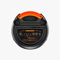 Altavoz Dual de 8 Pulgadas con Bajos Potentes, Iluminación LED RGB, Micrófono Inalámbrico y Ranura para Tarjeta, Ideal para Fiestas de Karaoke