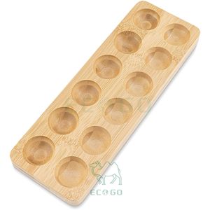 High - Quality Wooden Bamboo <b>Egg</b> Holder with 12 - <b>Egg</b> Capacity - Ideal for Countertop or Refrigerator Storage and Display - Product Image 3