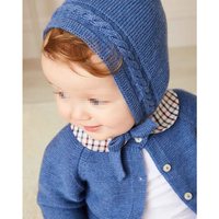 Bonnet pour enfant unisexe Bonnet en tricot torsadé 100% coton Bonnet pour bébé