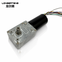 Moteur à courant continu sans balais avec réducteur à vis sans fin 12V 24mm, couple élevé, faible bruit, pour ventilateurs et applications de jouets sexuels