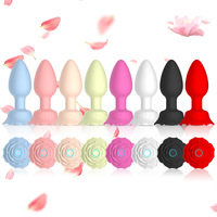 Jouet sexuel vibrant de luxe en forme de rose rouge et rose, télécommande par application, gode vibrant pour femmes, plug anal