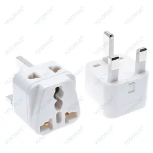 USA to UK Travel Plug Adapter - Type G Travel Adapter Compatible with UK,UAE,Hong Kong,Dubai - 2 in 1 UK Plug Adapter