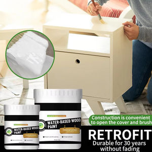 Peinture pour bois anti-rayures de couleur personnalisée à base d'eau résistante aux intempéries pour les armoires domestiques Revêtement de meubles utilisant principalement de l'époxy - Product Image 2