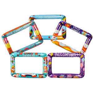 Conception spéciale Cadre photo Feliz Cumpleanos joyeux anniversaire ballons en aluminium thème Pinata - Product Image 1