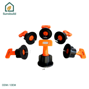 ระบบปรับระดับกระเบื้องรูปตัว T แบบใช้ซ้ำได้ของ Sunsbuild สำหรับปูพื้นภายนอกอาคาร กันน้ำ ทนทาน โครงสร้างปรับระดับแบบ T-Lock - Product Image 1