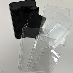 Miễn phí Mẫu <span class=keywords><strong>A5</strong></span> A6 <span class=keywords><strong>A7</strong></span> Frosted 6 lỗ xách tay tiền mặt PVC Phong bì Ngân Sách chất kết dính vật liệu chống thấm nước rõ ràng chất kết dính phong bì - Product Image 5